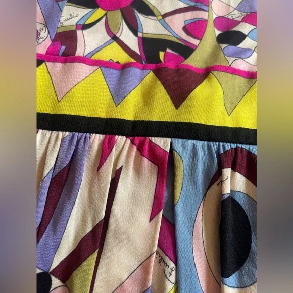 60s Vintage Pucci Silk Midi Dress - Picture 8 of 13